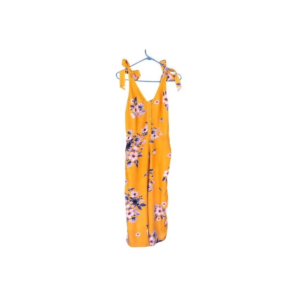 Jessica Simpson Orange Floral Top with Purple Accents